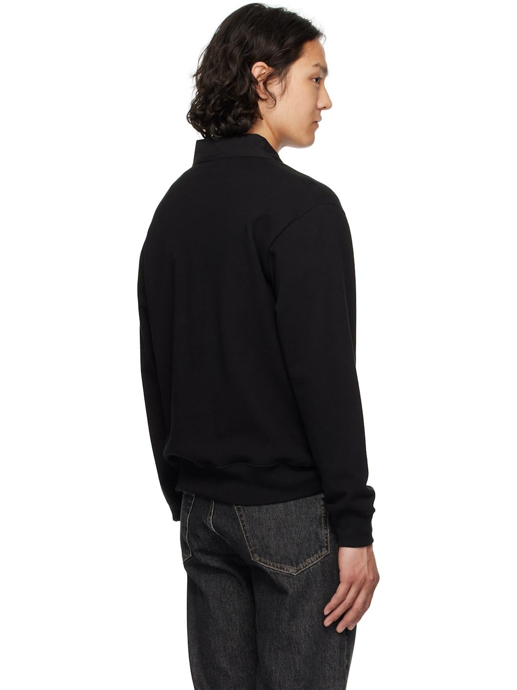 Black Anderson Quarter Zip Sweatshirt - 3