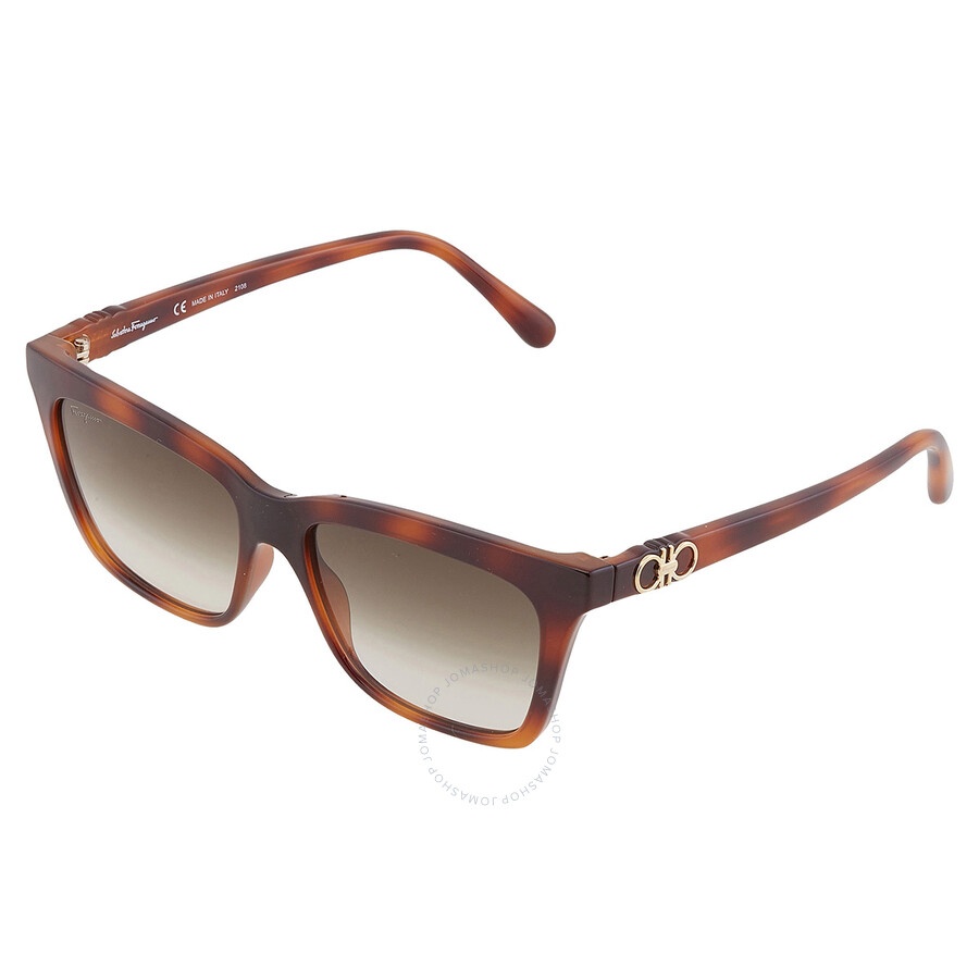 Salvatore Ferragamo Grey Gradient Rectangular Ladies Sunglasses SF1027S 214 55 - 3