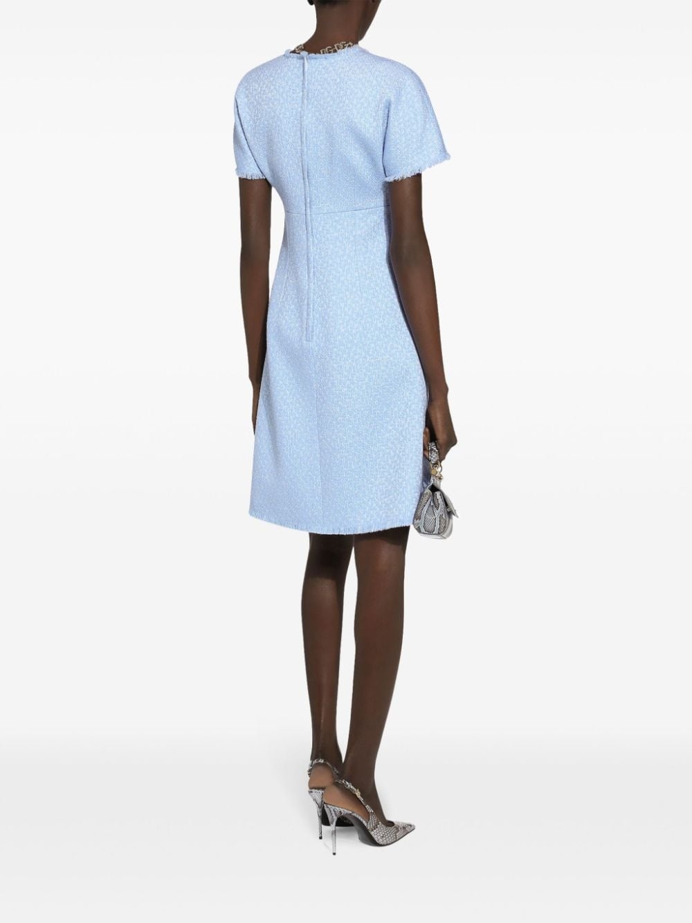 bouclÃ© A-line midi dress - 4