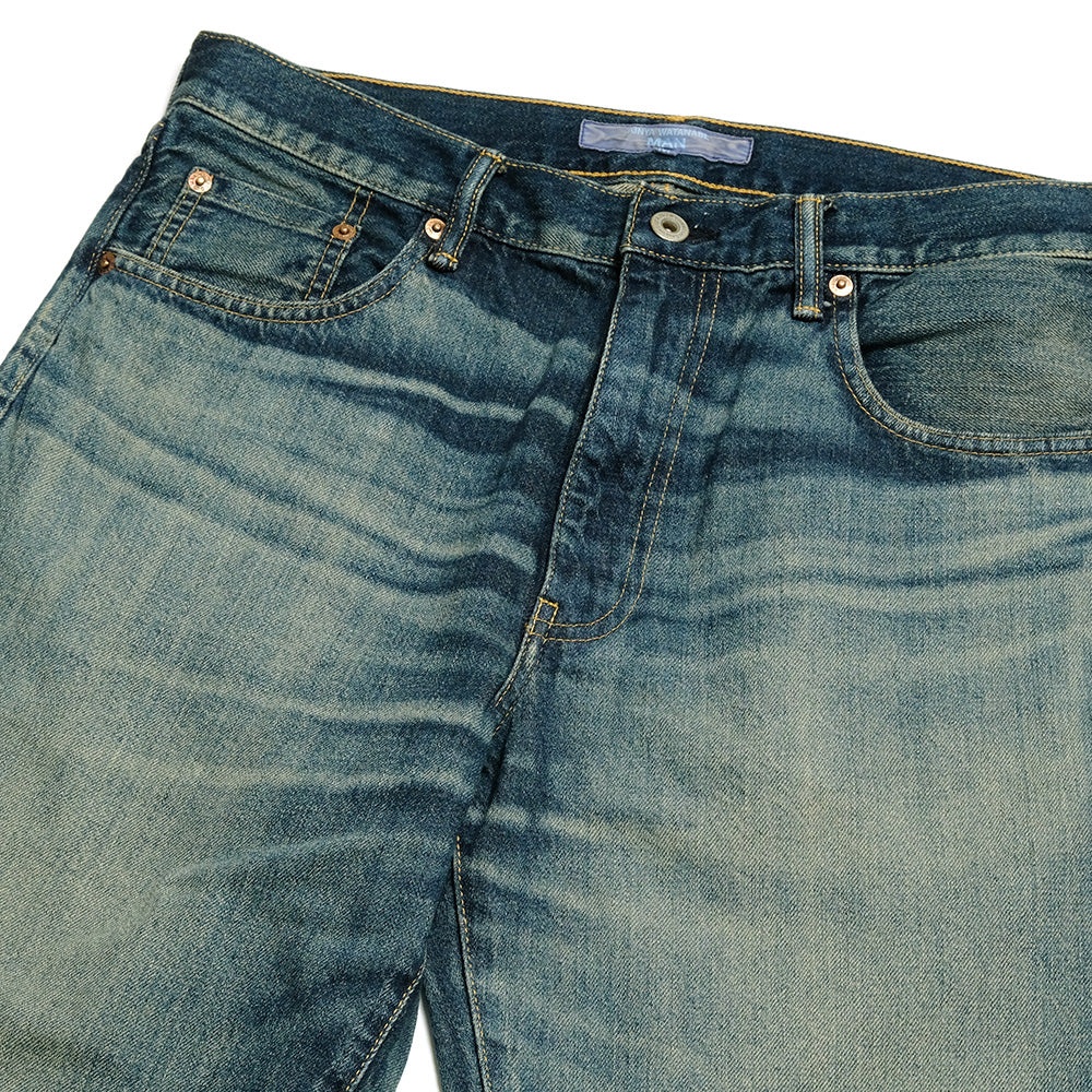 Cotton Distressed Denim Pants - WO-P020-051 - 3
