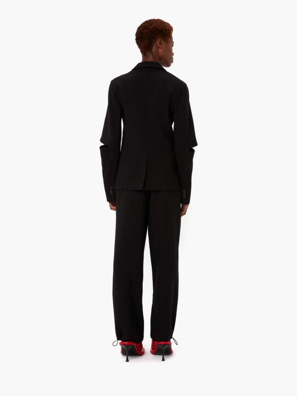 cut-out sleeve blazer - 4