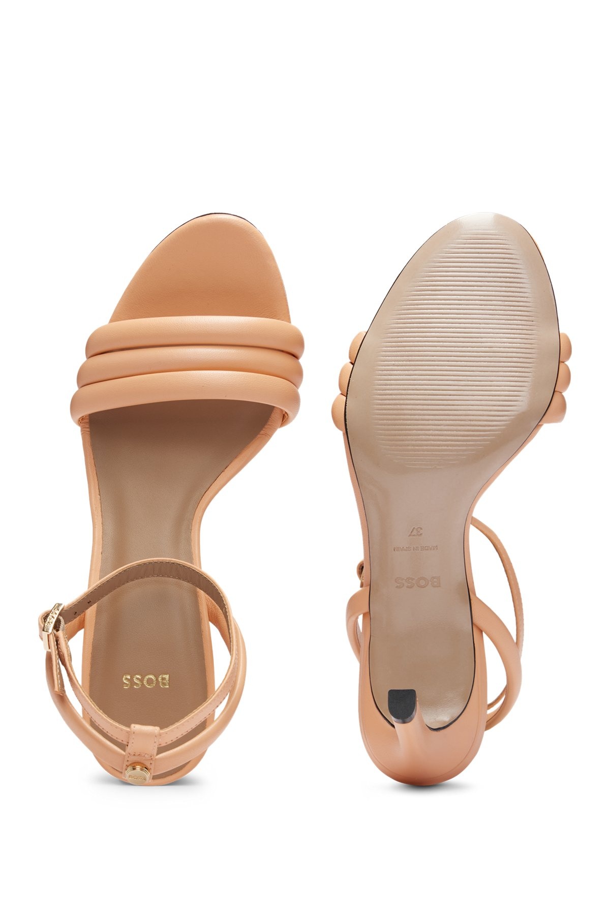 STRAPPY SANDALS IN NAPPA LEATHER WITH A 7CM HEEL - 5