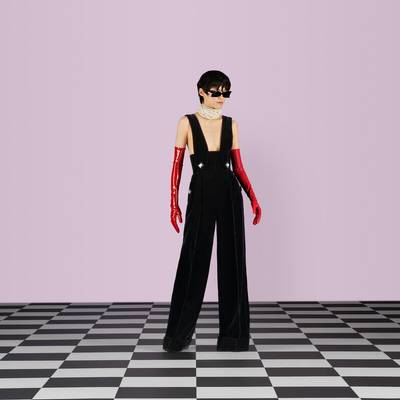 GUCCI Silk viscose jumpsuit with cuffs outlook
