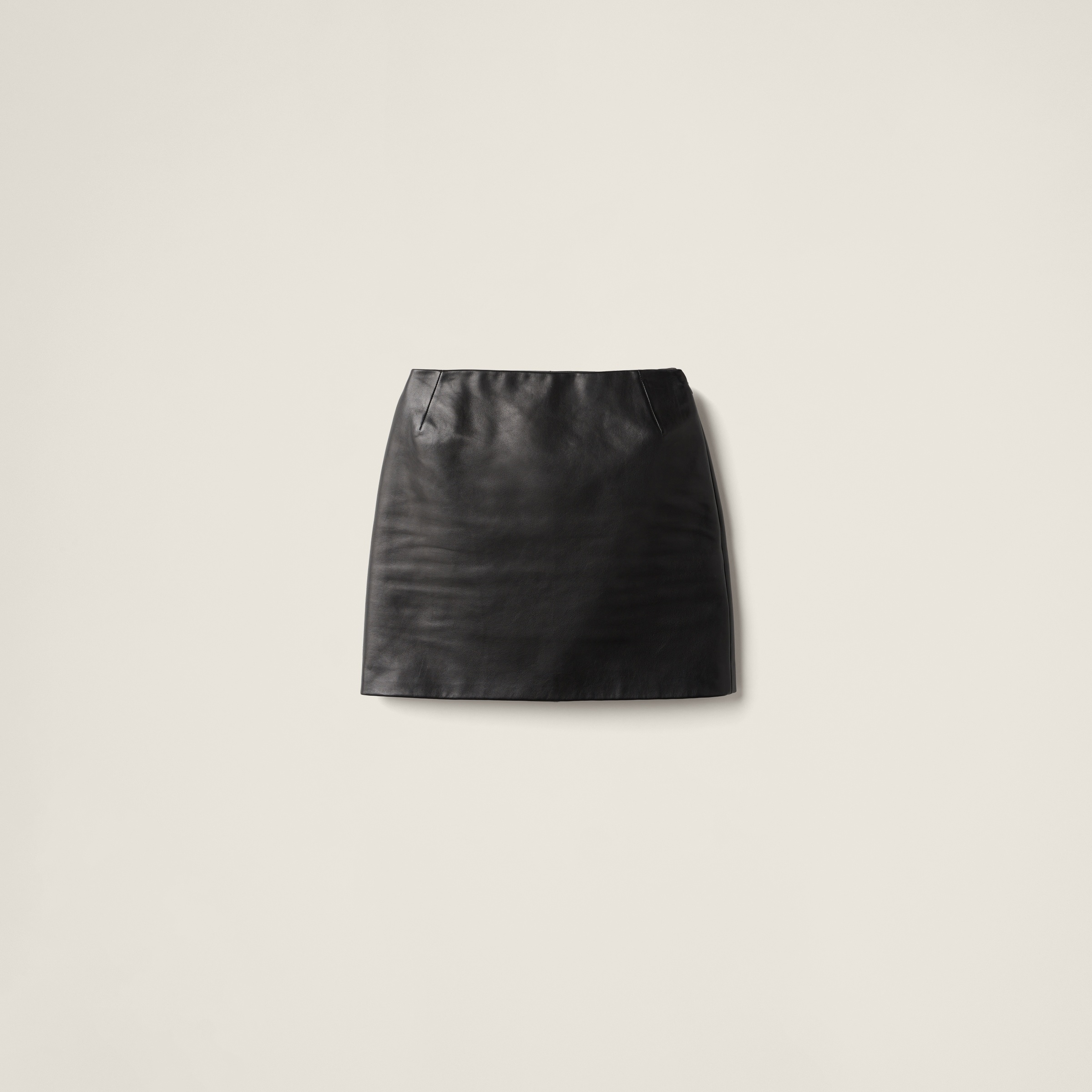 Leather miniskirt - 1