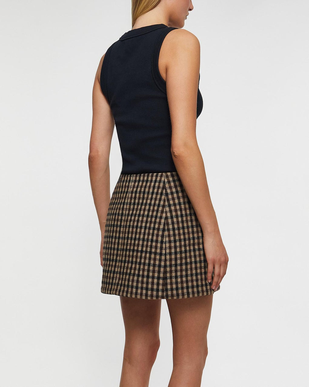 Skirt Check Wool Mix Check - 4