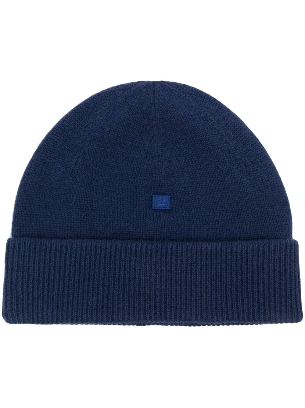 turn-up brim wool beanie - 1