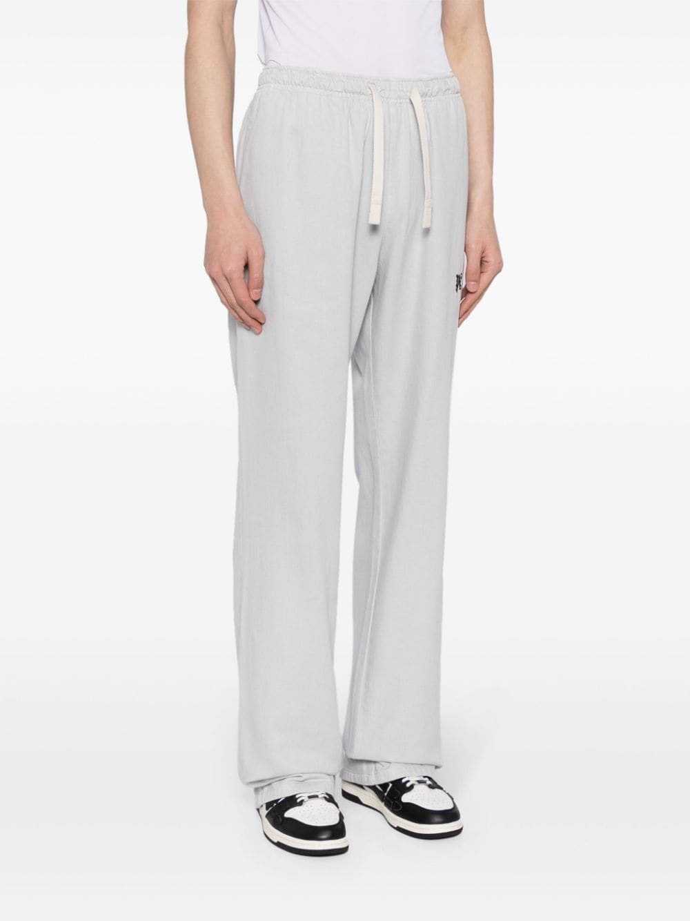 Palm Angels Monogram Travel Pants White - 5