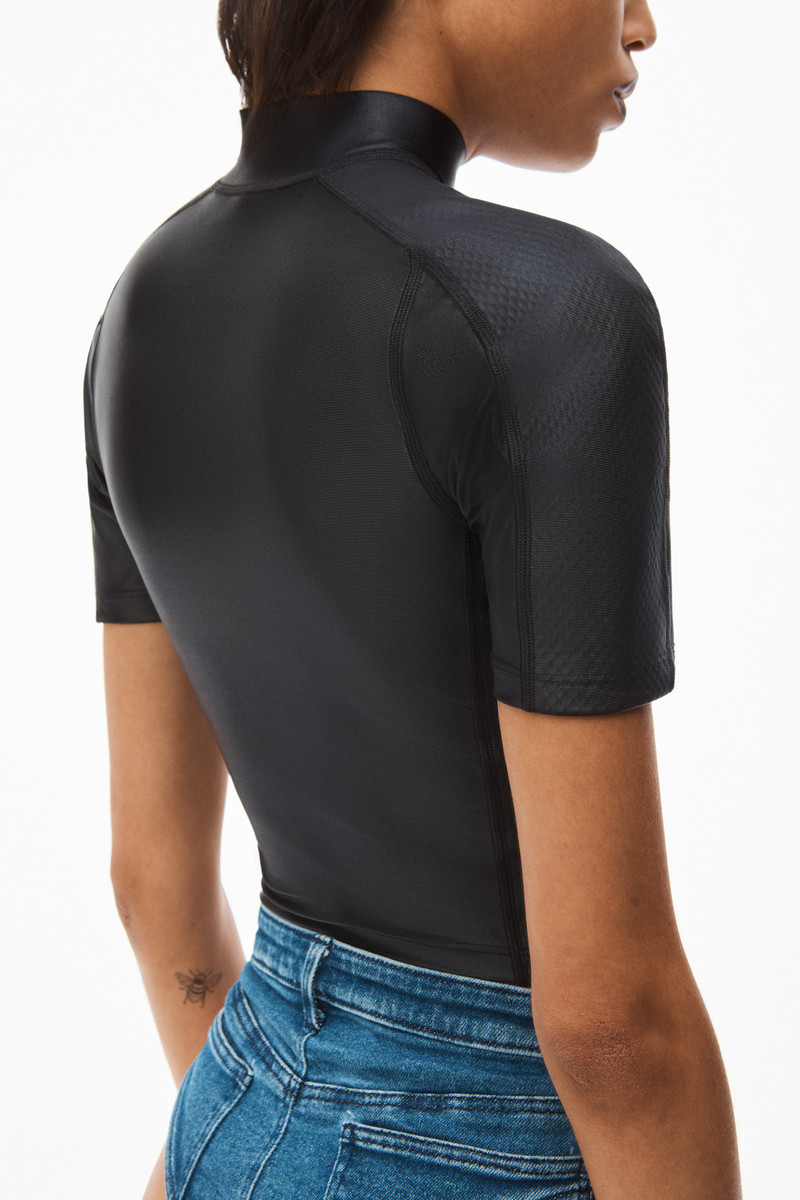 Alexander Wang ZIP RASHGUARD IN ACTIVE TAILORING outlook