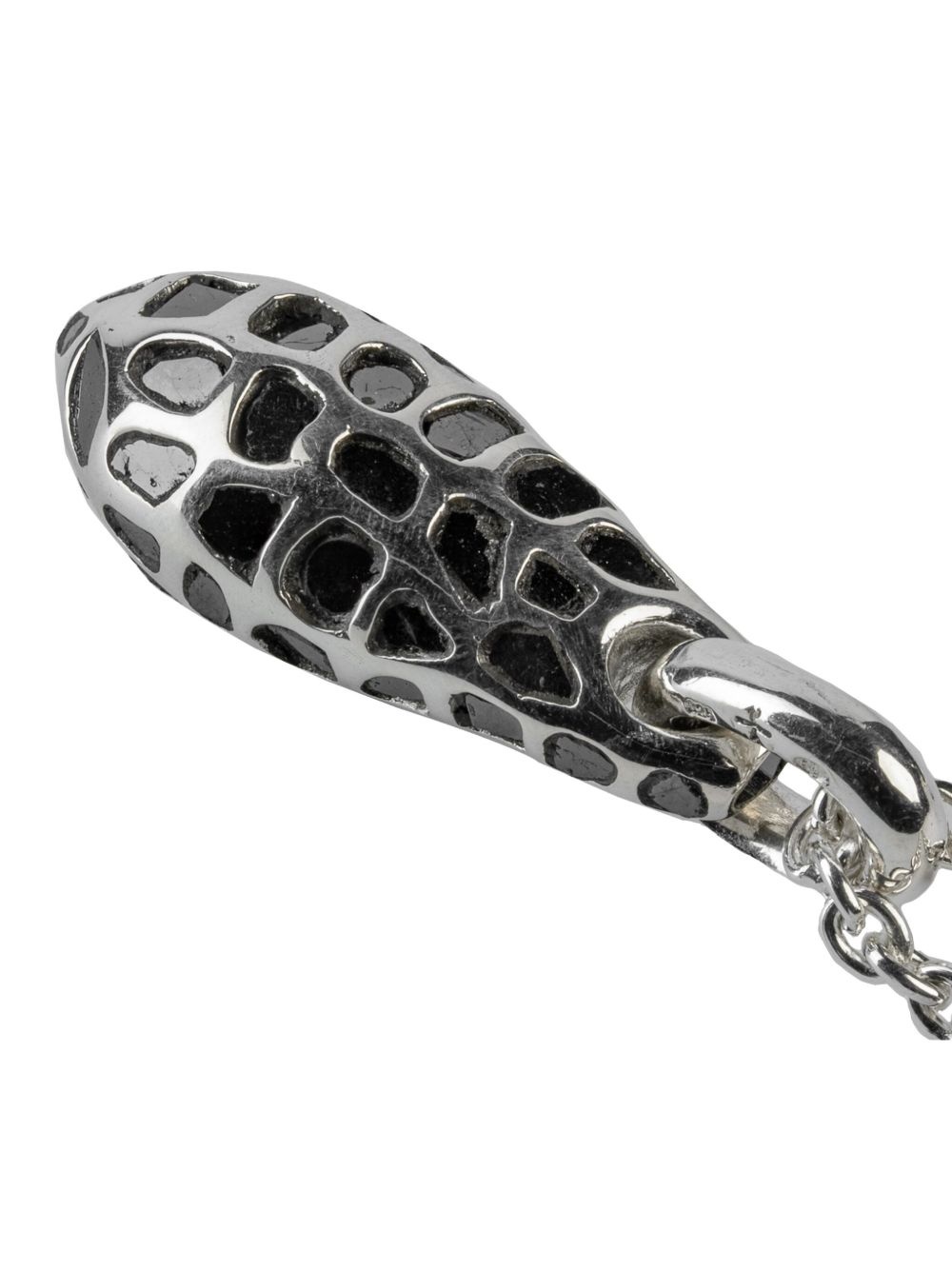 sterling silver Chrysalis diamond necklace - 3