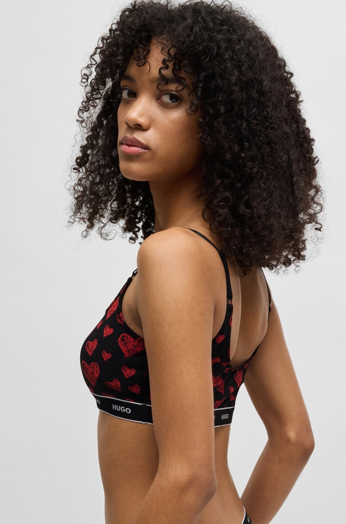 TWO-PACK OF STRETCH-COTTON BRALETTES WITH LOGO UNDERBANDS - 5