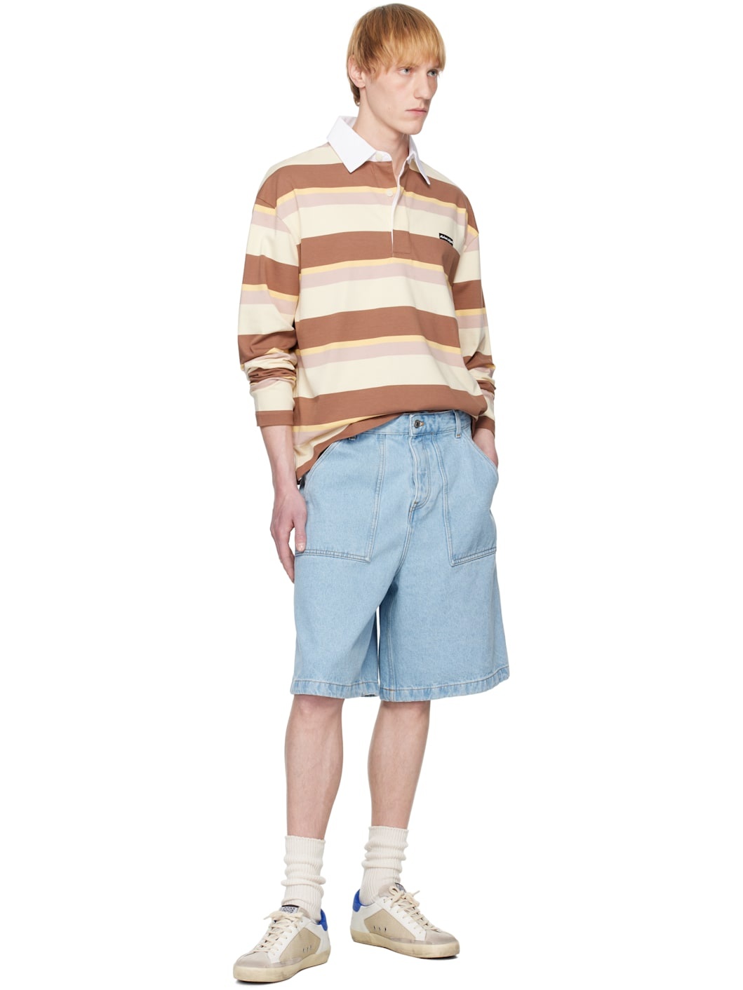 Blue Workwear Denim Shorts - 4
