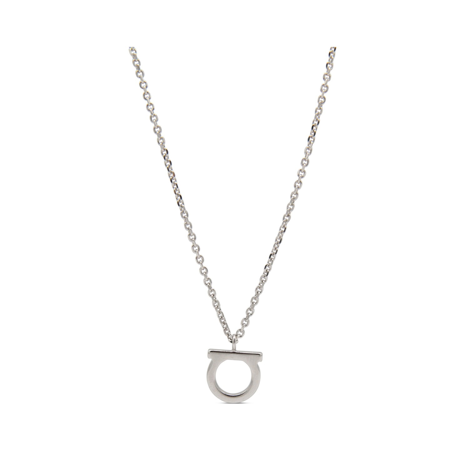 SILVER-TONE BRASS GANCINI NECKLACE - 2