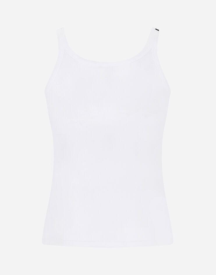 Fine-rib jersey tank top - 2