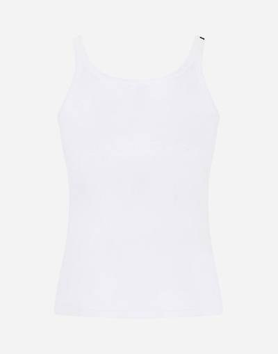 Dolce & Gabbana Fine-rib jersey tank top outlook