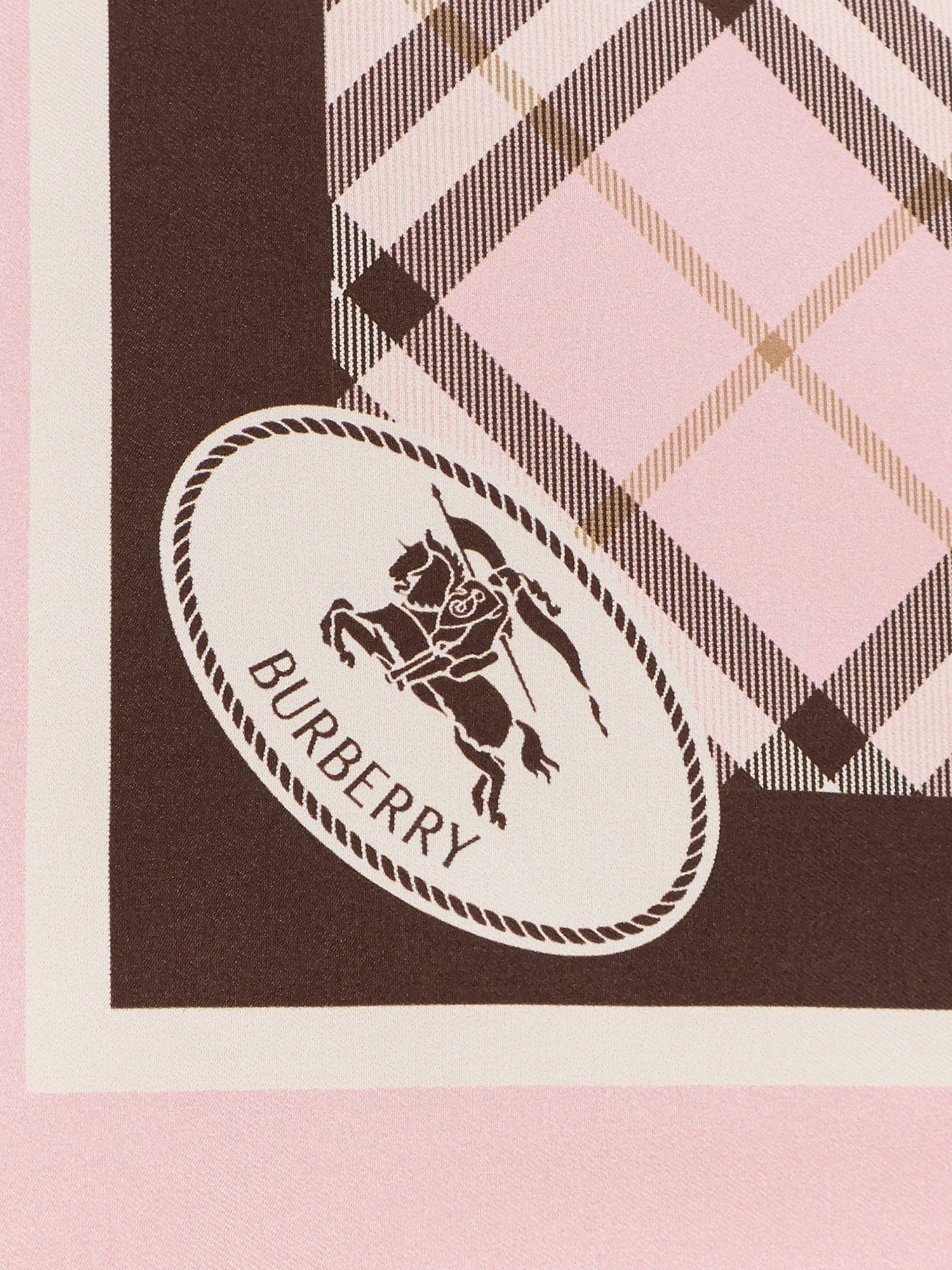 Silk Scarf With Burberry Check Motif - 2