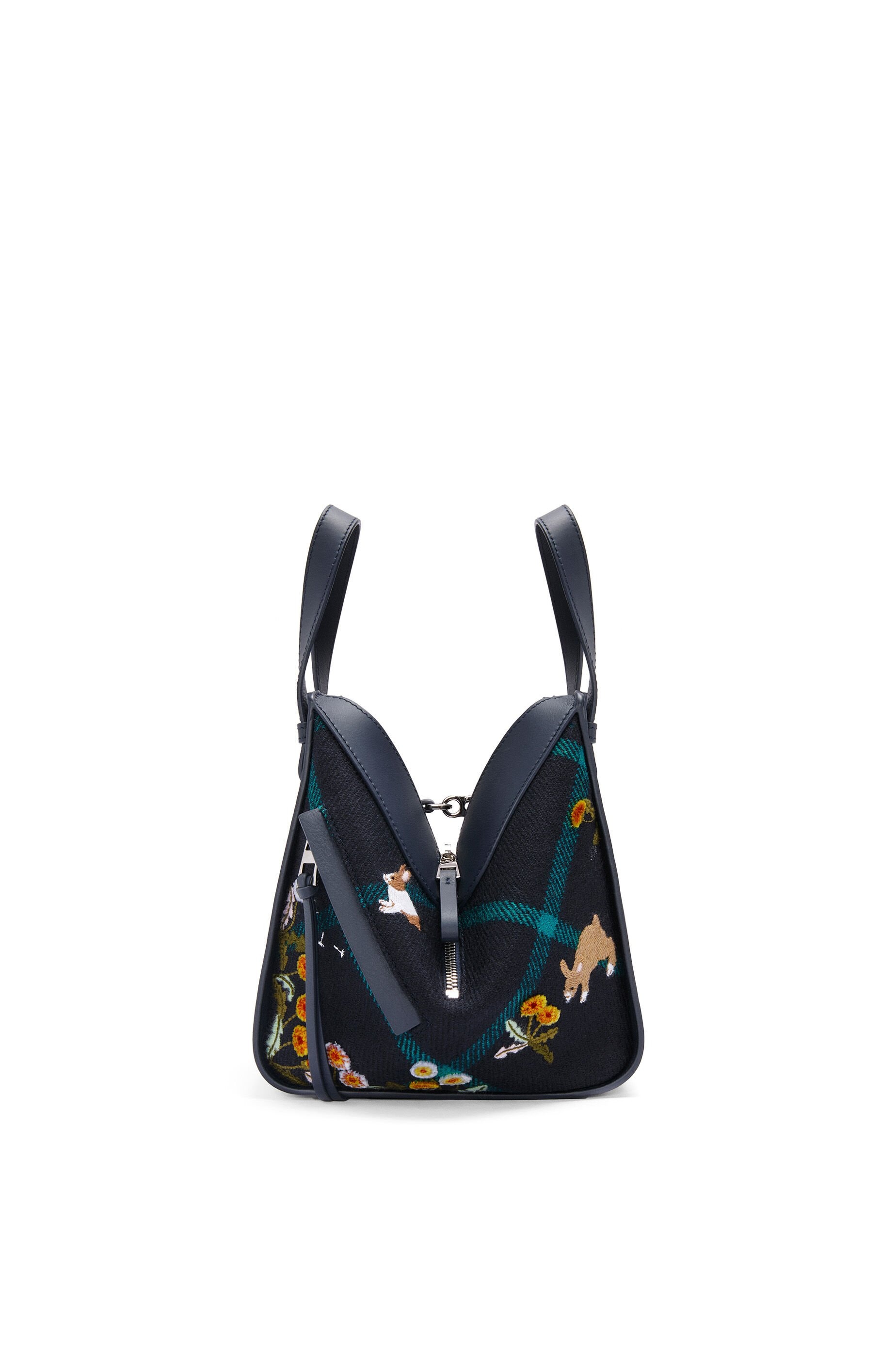 Bunny compact Hammock bag in calfskin and wool - 5