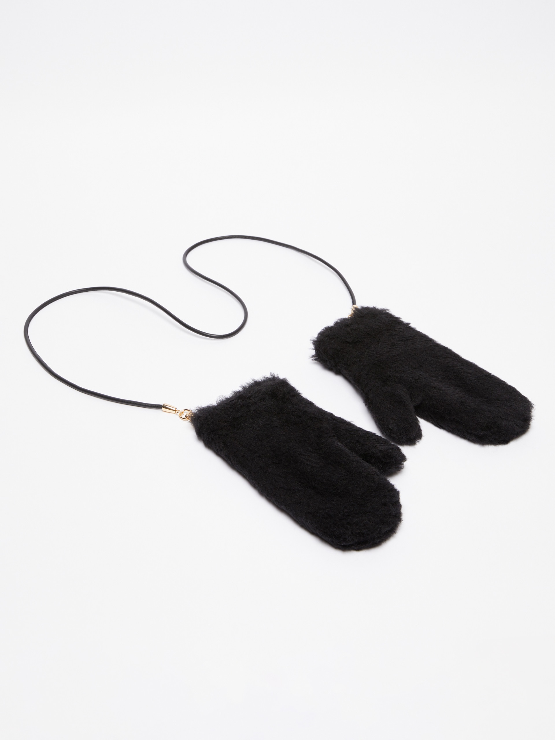 OMBRATO Mittens in alpaca and wool Teddy fabric - 2