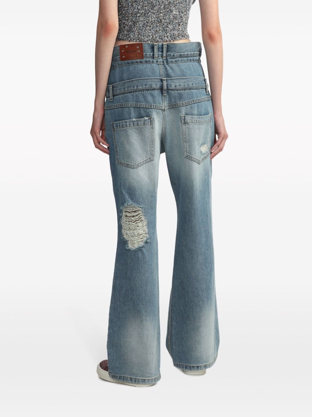 Beria high-rise straight-leg jeans - 4