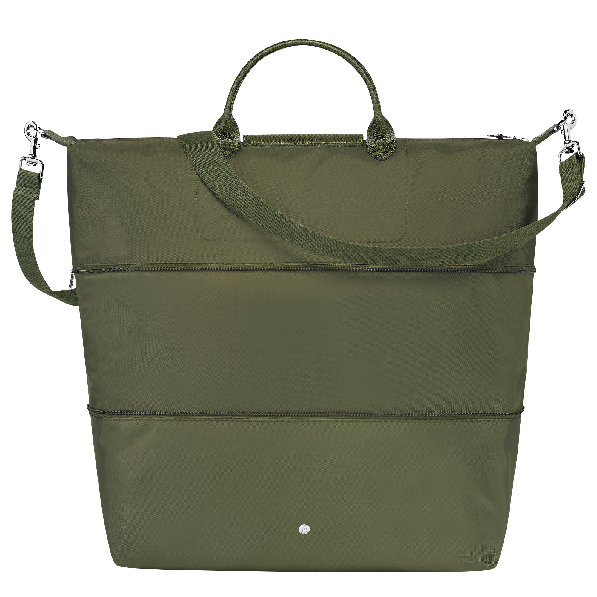 Le Pliage Green Pouch with handle Forest - Recycled canvas
