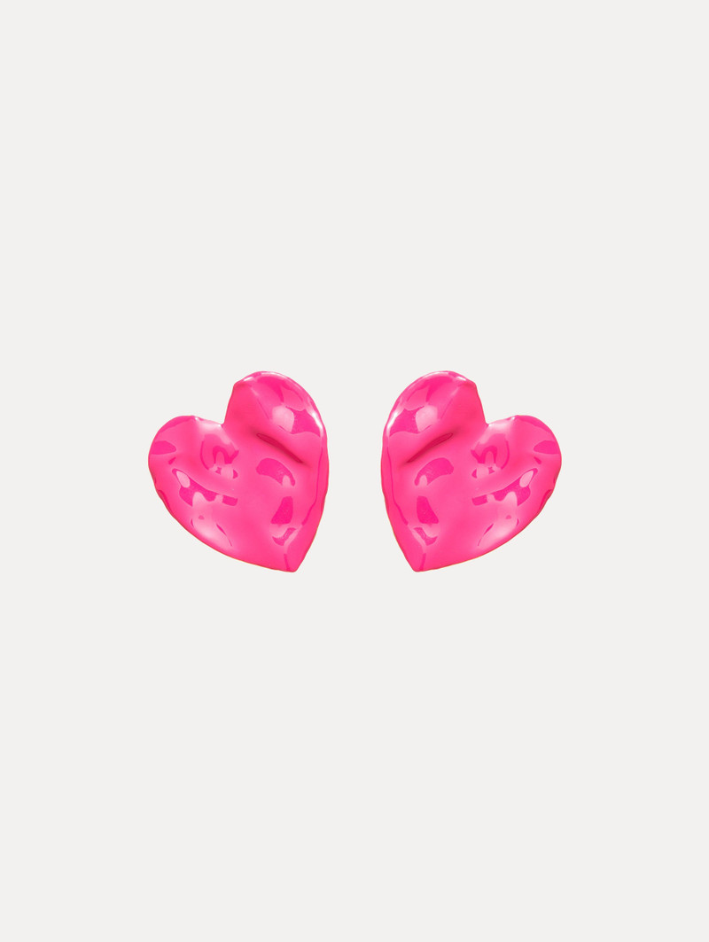 ENAMEL HEART EARRINGS 1