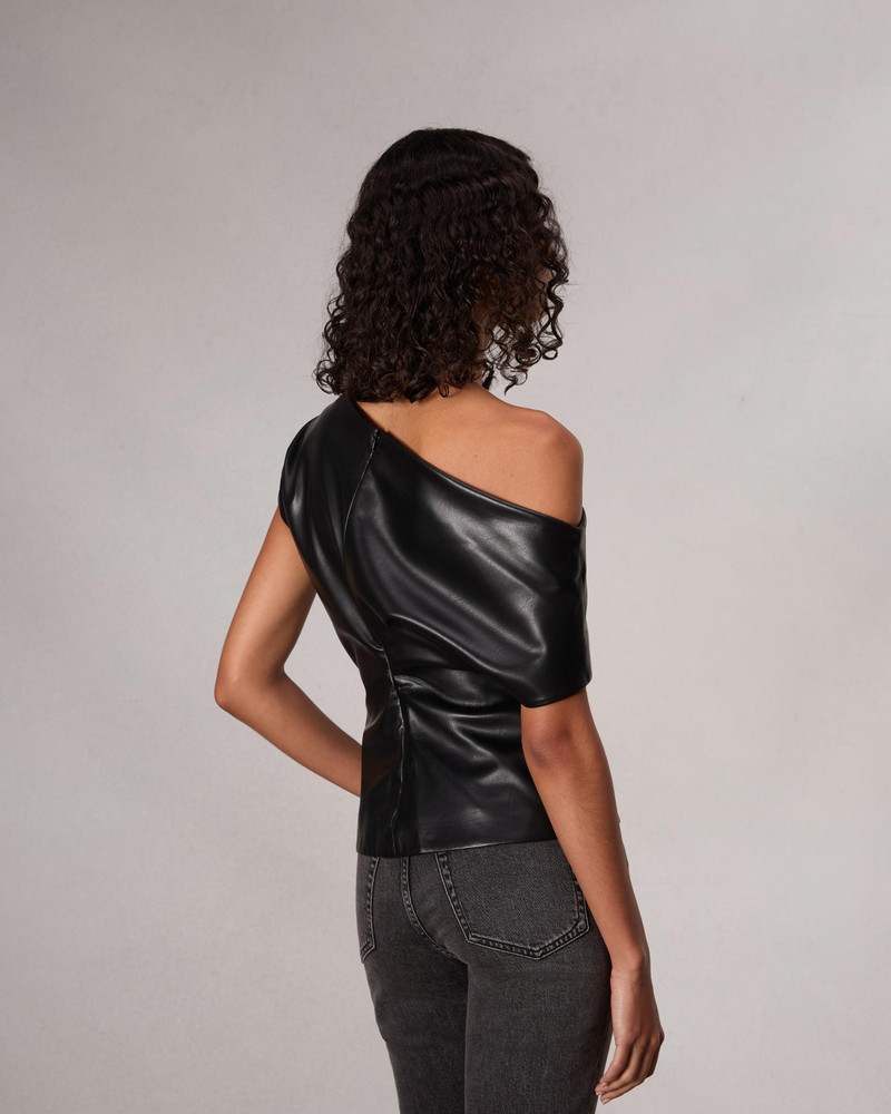 Eleanor Faux Leather Top 5