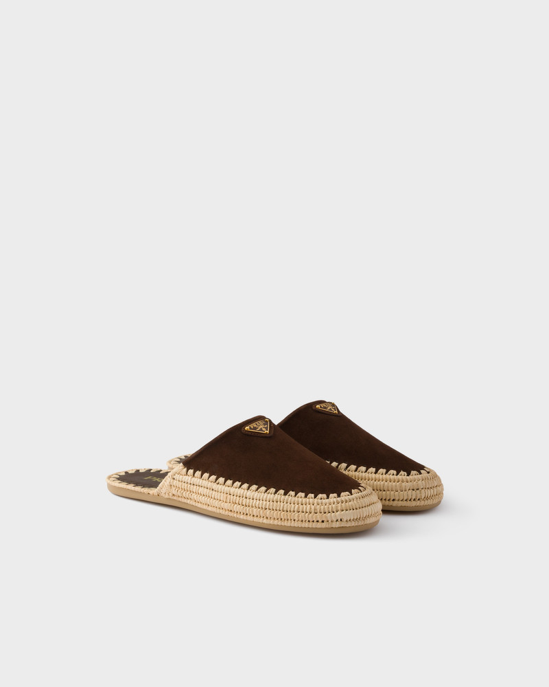 Suede mules 1