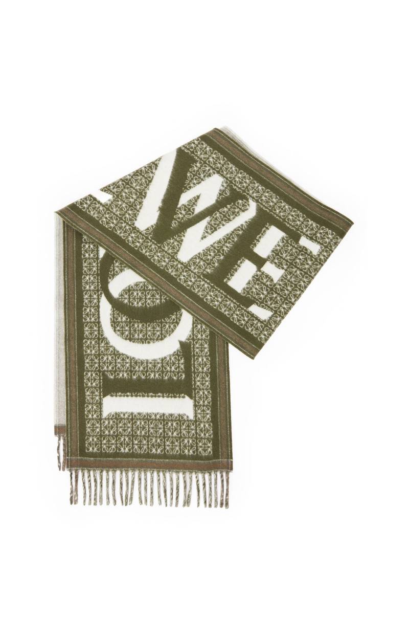 LOEWE Love scarf in wool and cashmere - 1
