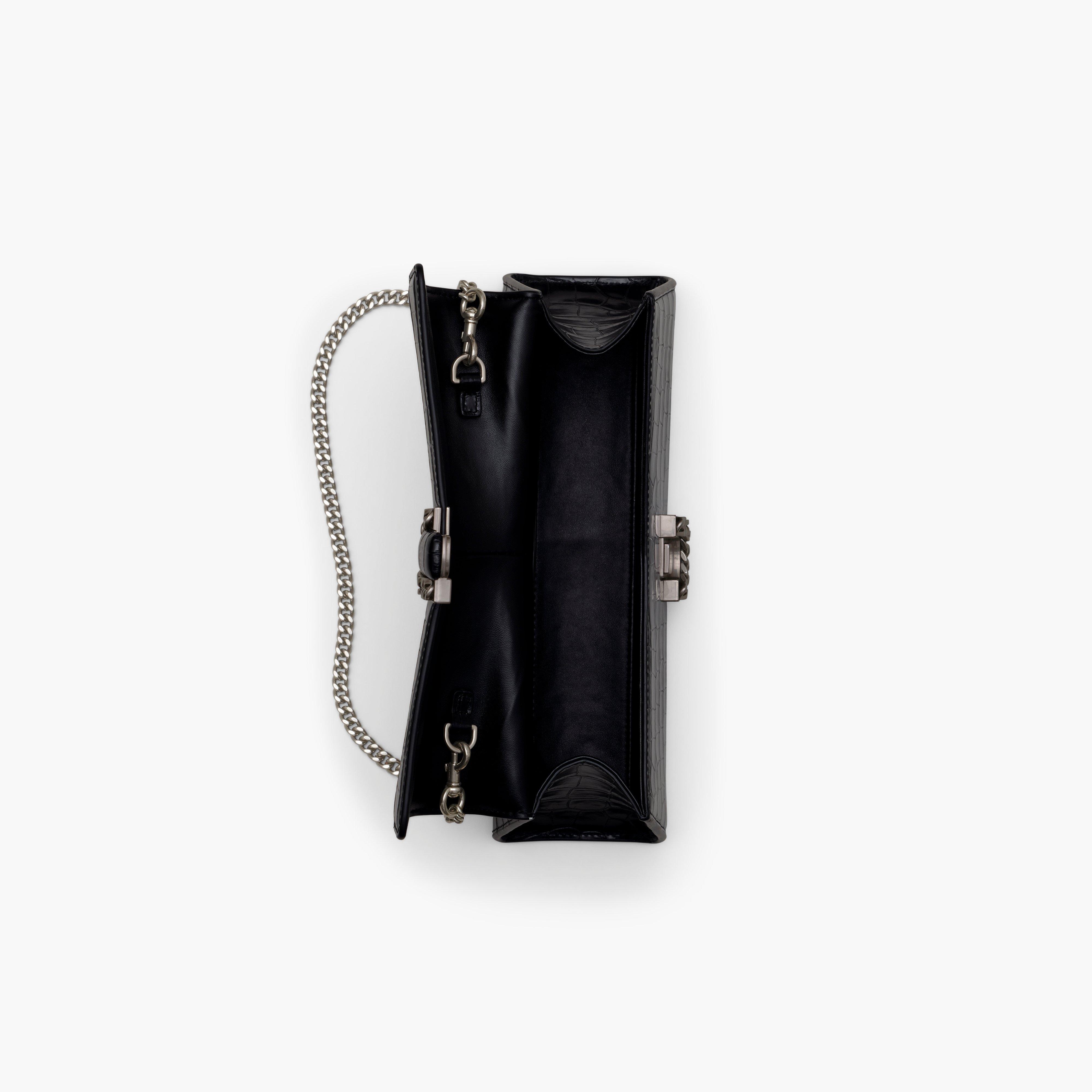 THE CROC-EMBOSSED ST. MARC CONVERTIBLE CLUTCH - 5