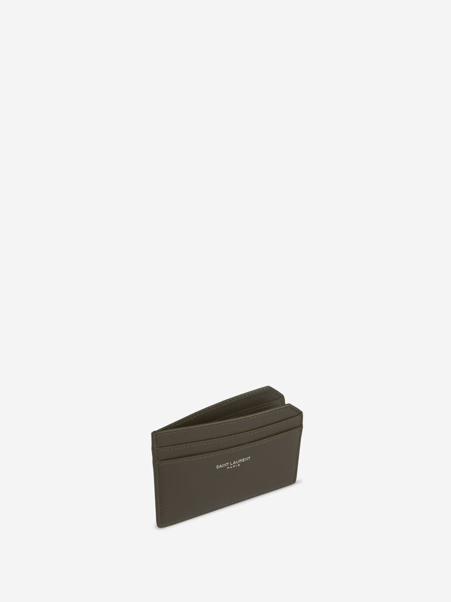 Saint Laurent Leather Logo Card Holder - 2