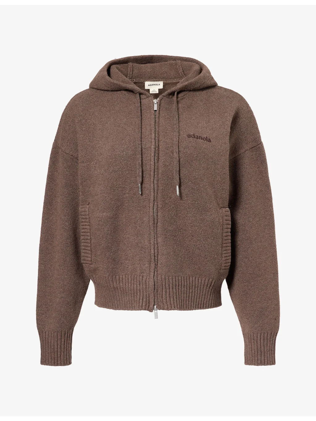 Logo-Embroidered Zip-Up Cotton-Knit Hoody - 1