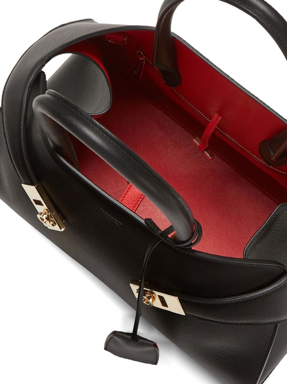 small Hug leather tote bag - 6