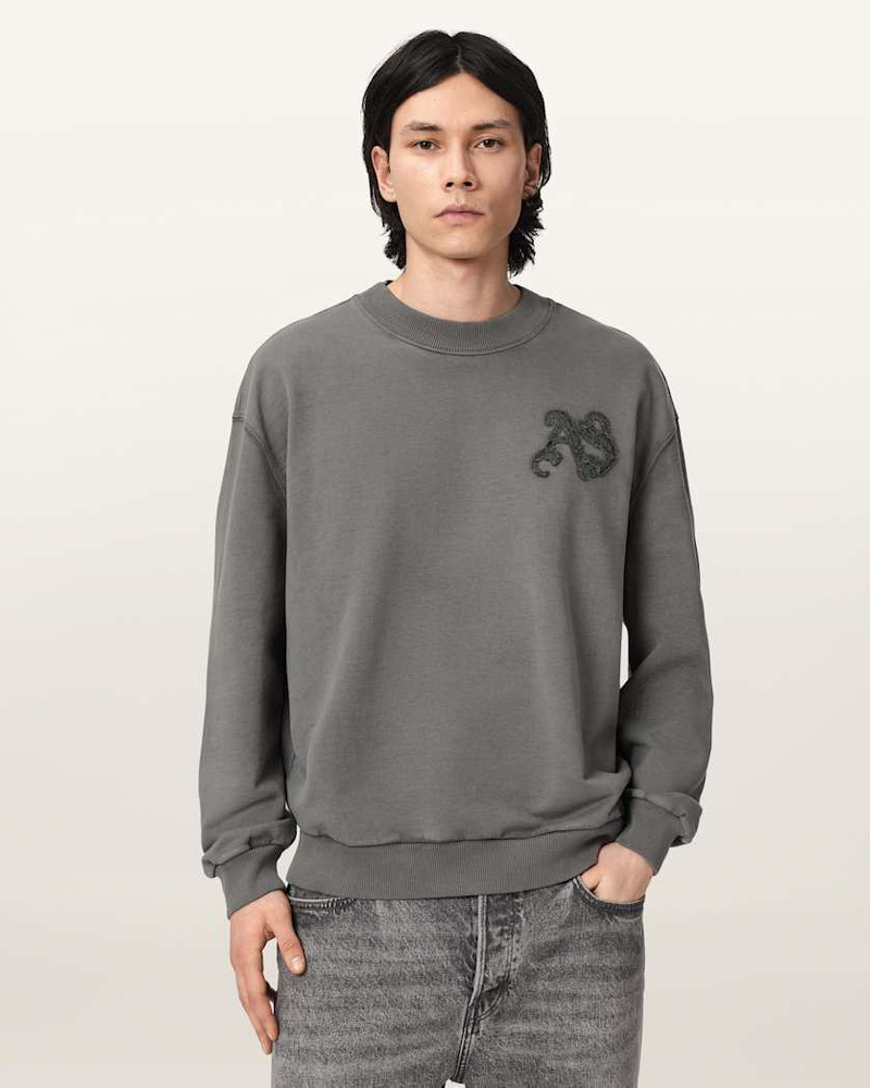 ALLSAINTS INSIGNIA CREW NECK COTTON SWEATSHIRT outlook