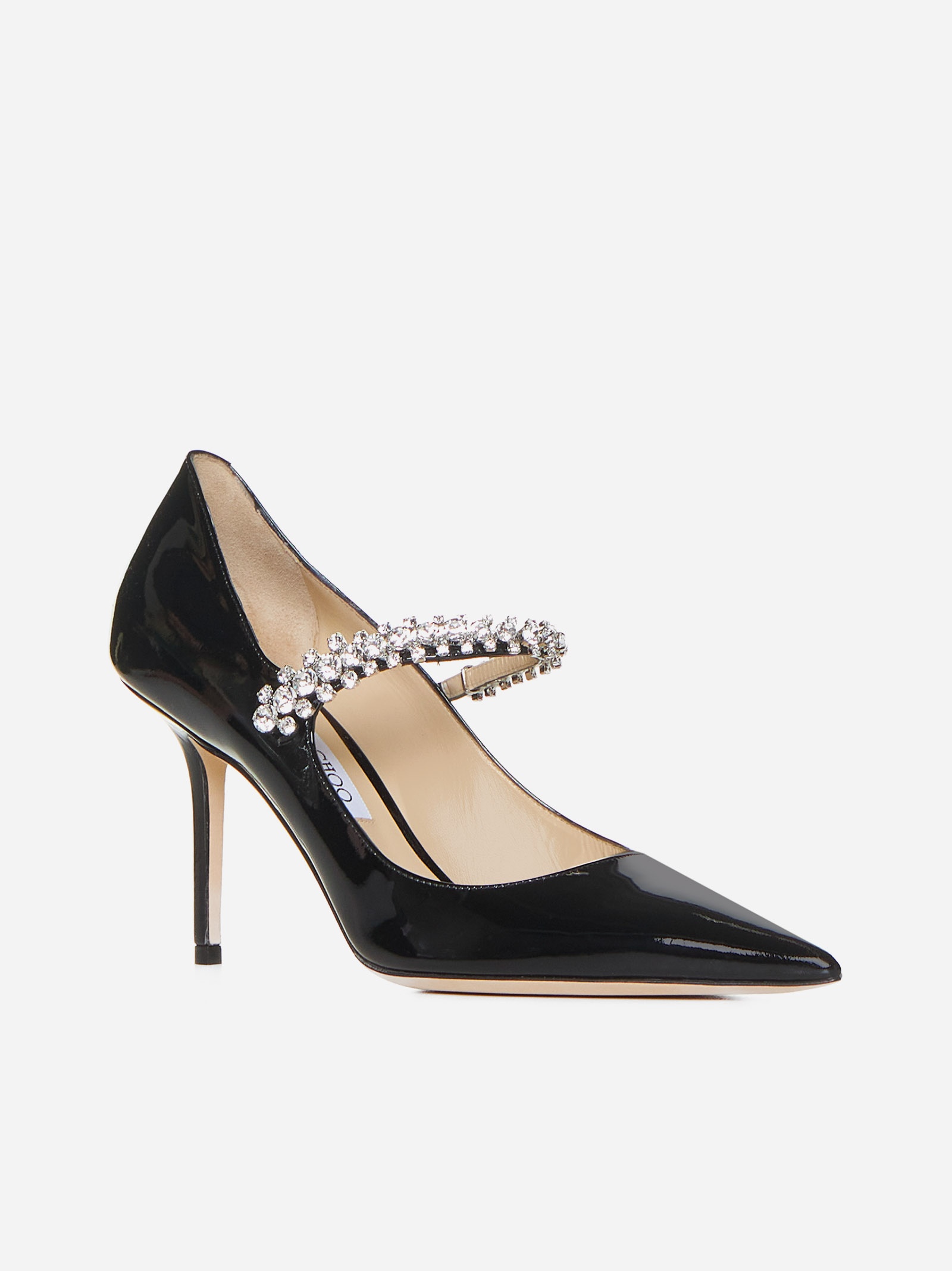 Bing crystals patent leather pumps - 2