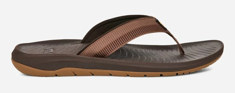 Men's Hurricane Flip-Flop Sandals in Archive Ladder Bison - 1