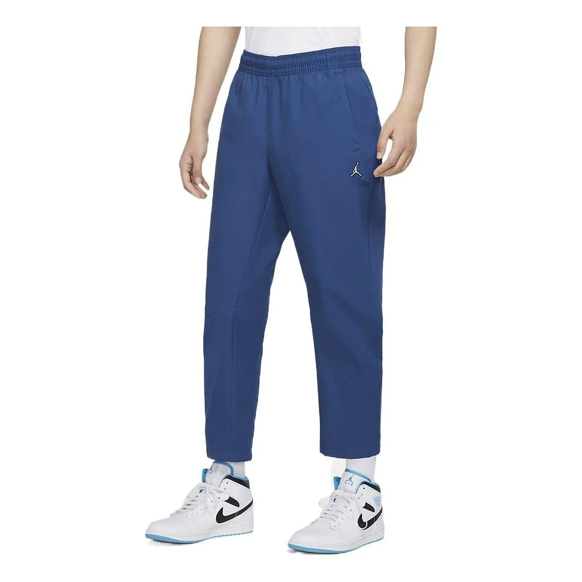 Air Jordan Elastic Brand Casual Pants Men's French Blue DR3095-493 - 1