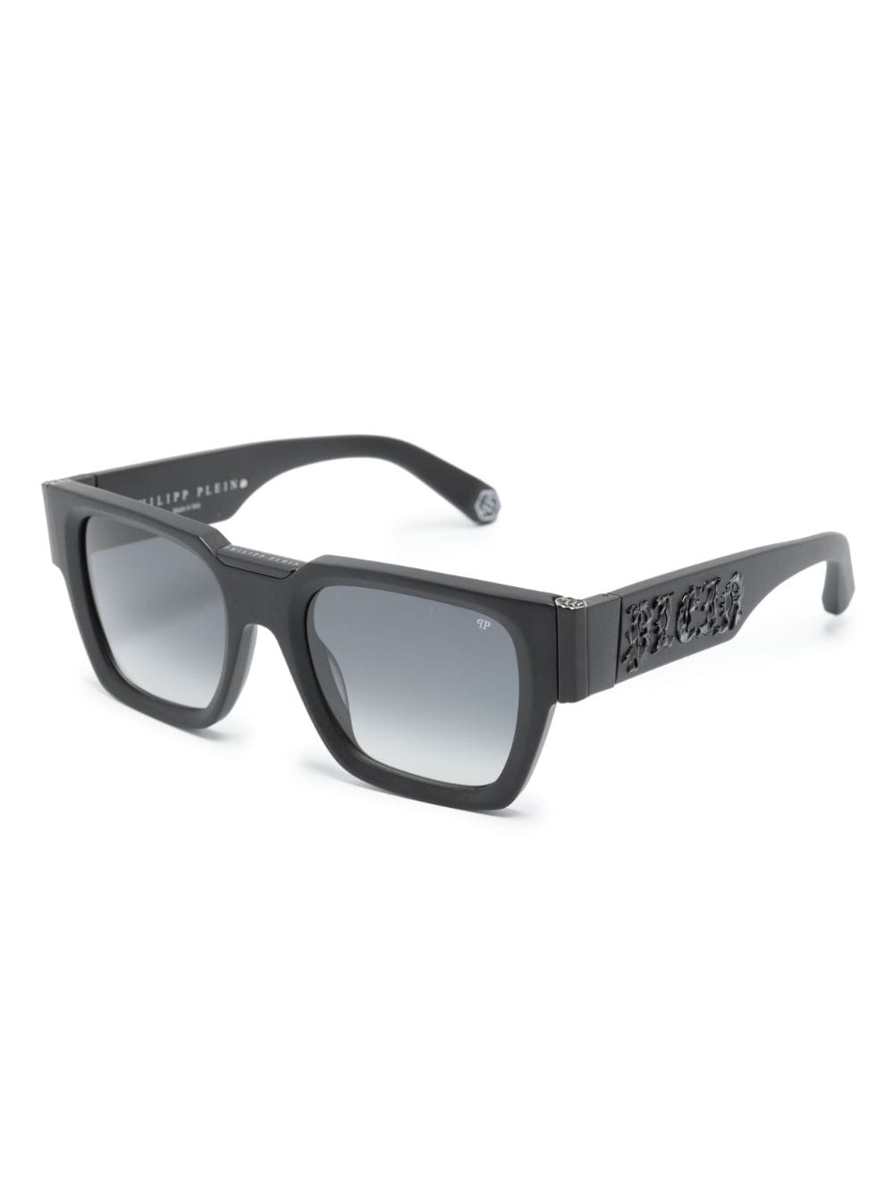 logo-plaque square-frame sunglasses - 2