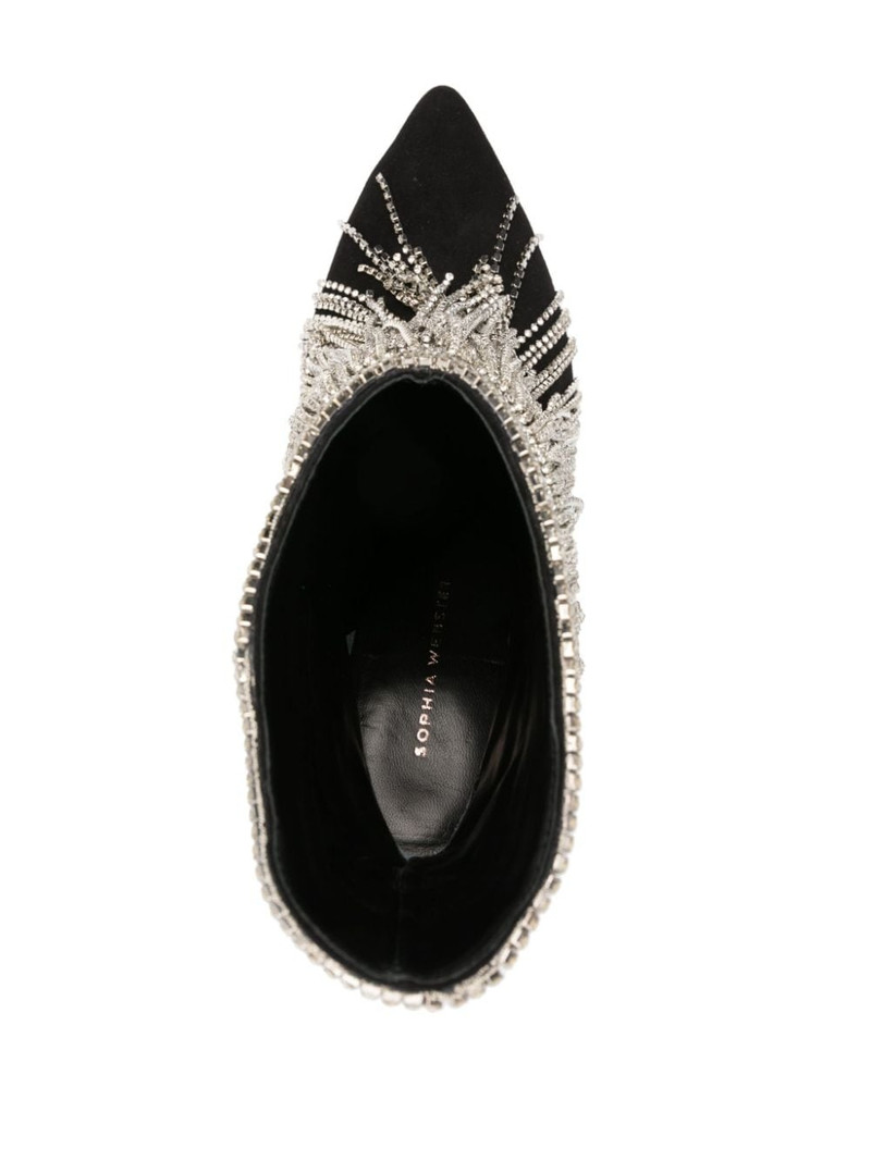 Xena crystal-embellished boots 4