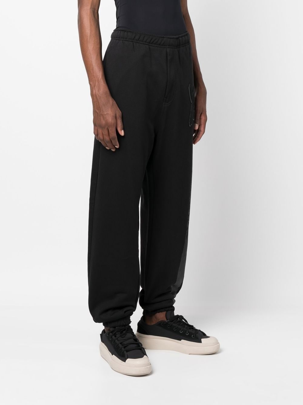 appliqué logo track trousers - 3
