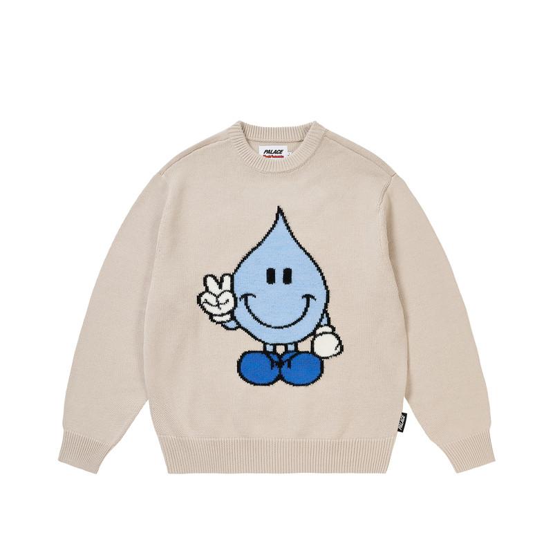 PALACE WORLD INDUSTRIES KNIT OFF WHITE 1