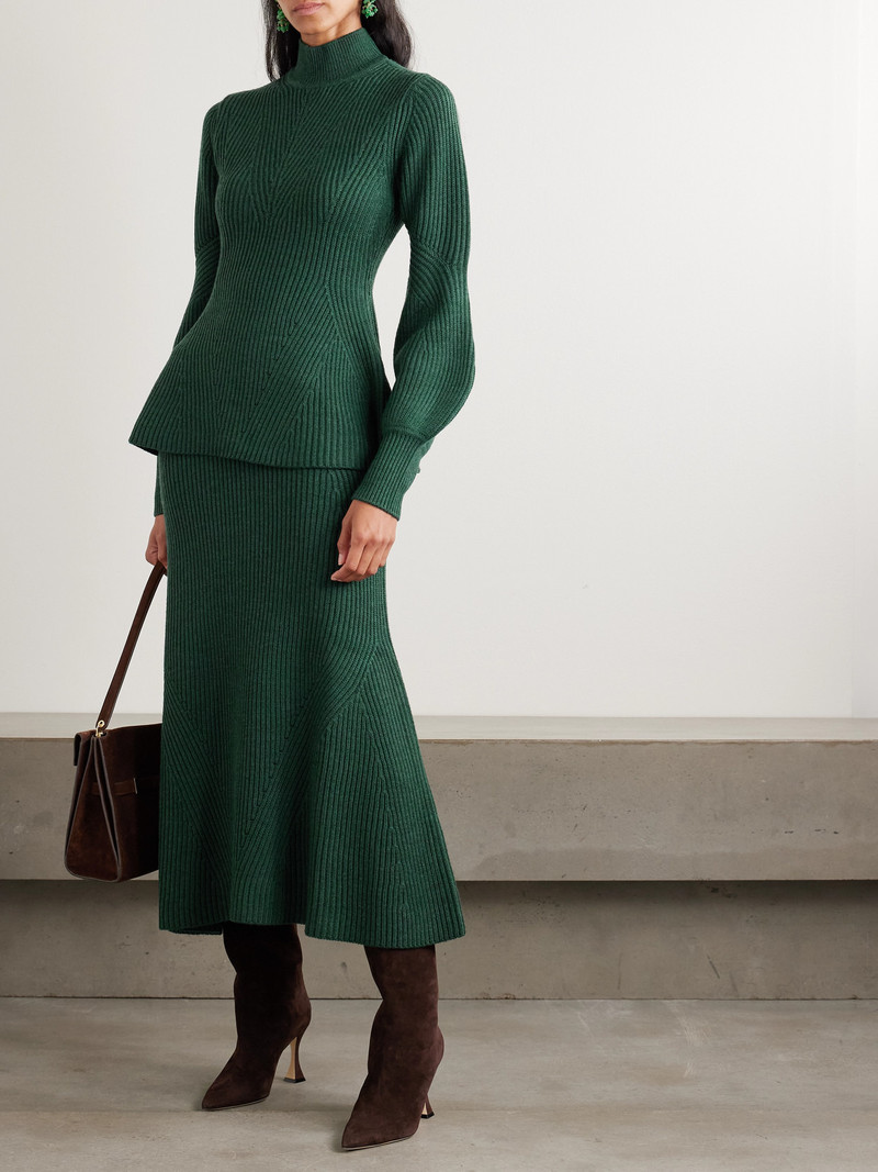 Zimmermann Ribbed Wool Peplum Sweater outlook