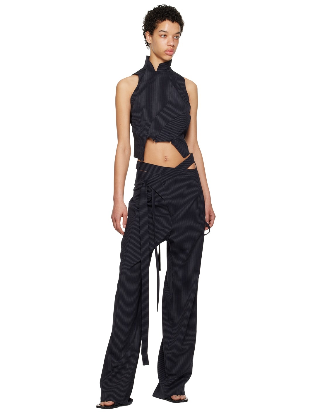 Ottolinger Black Fringes Tube Top