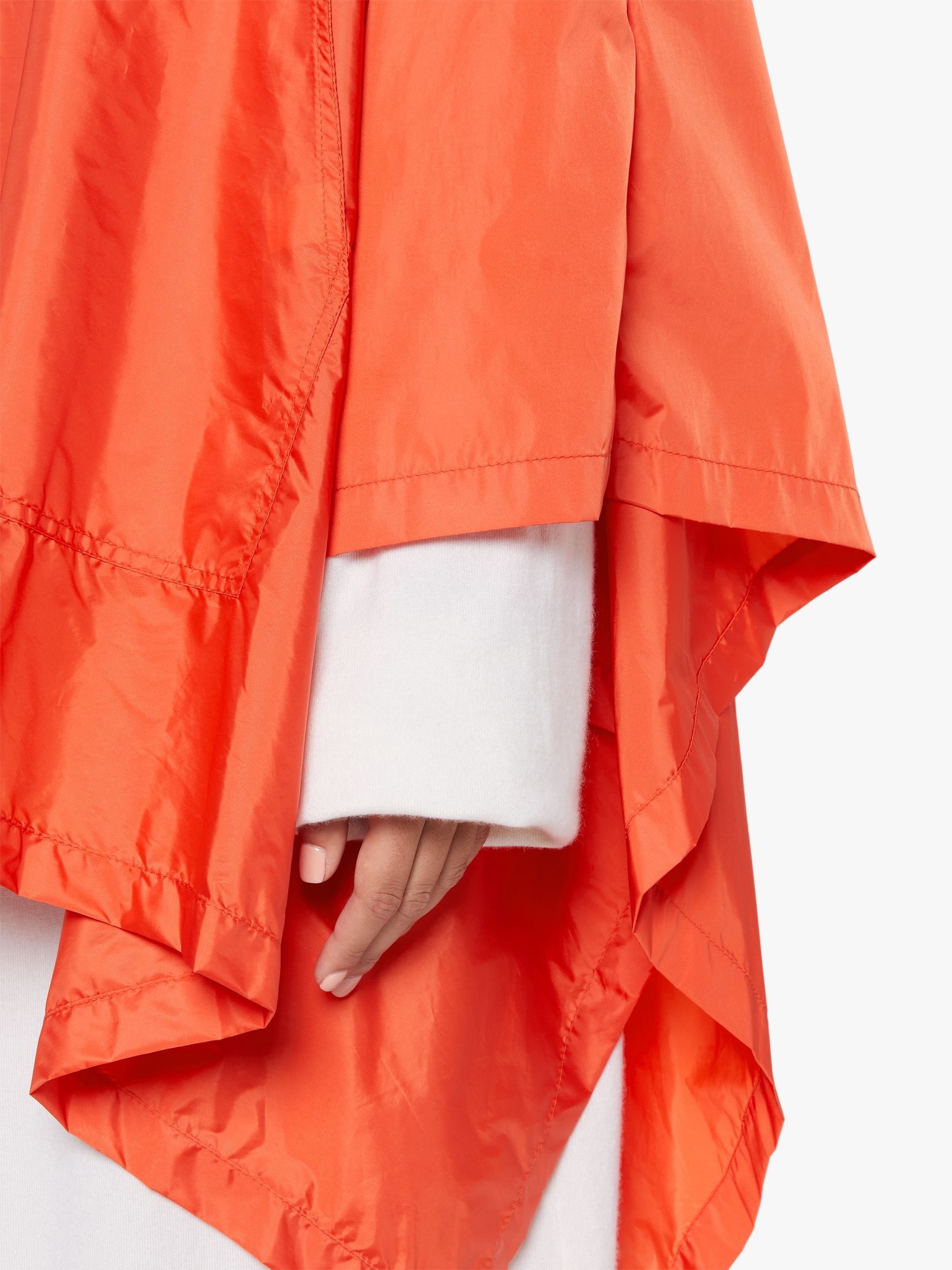 ALNESS ORANGE NYLON HOODED PONCHO | LMC-063 - 6