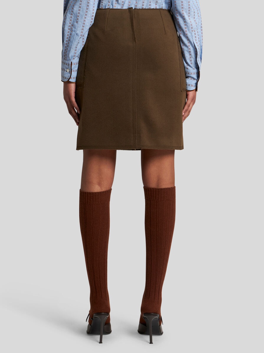 MINI SKIRT WITH METALLIC PRINT - 4