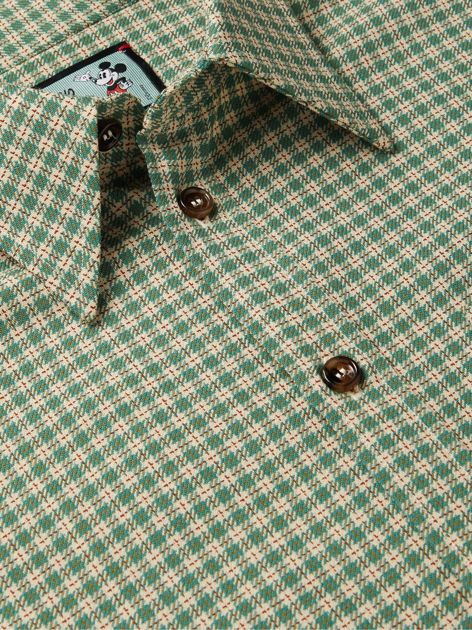 + Disney Appliquéd Checked Wool Shirt - 6