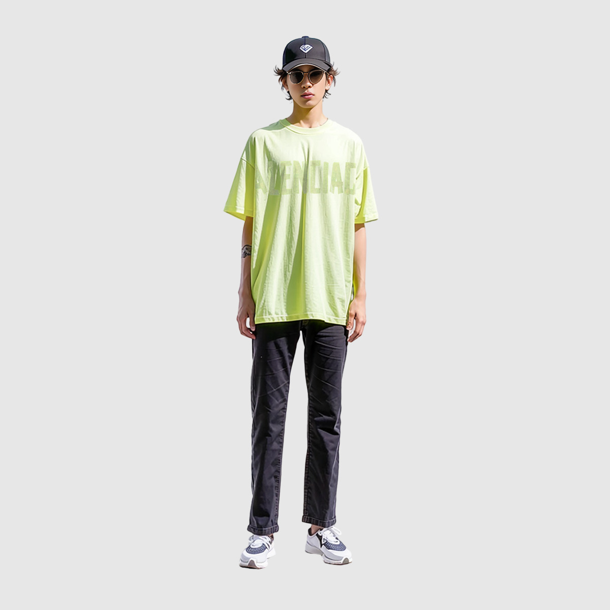 Balenciaga Tape Type T-shirt Medium Fit 'Fluo Yellow' 739784TOVA97204 - 3