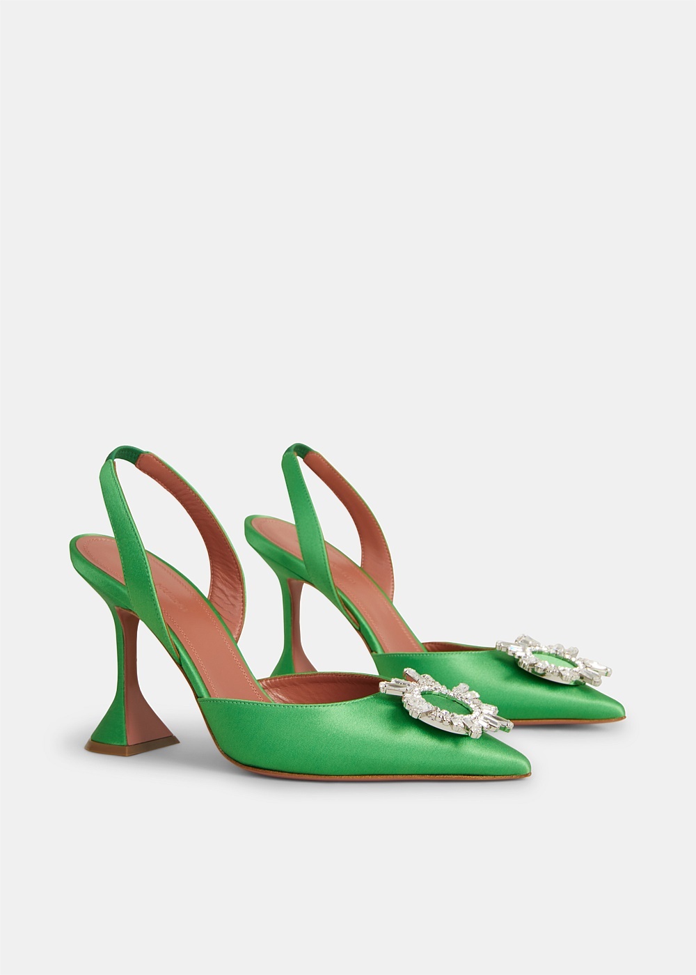 Shamrock Satin Begum Slingback - 2