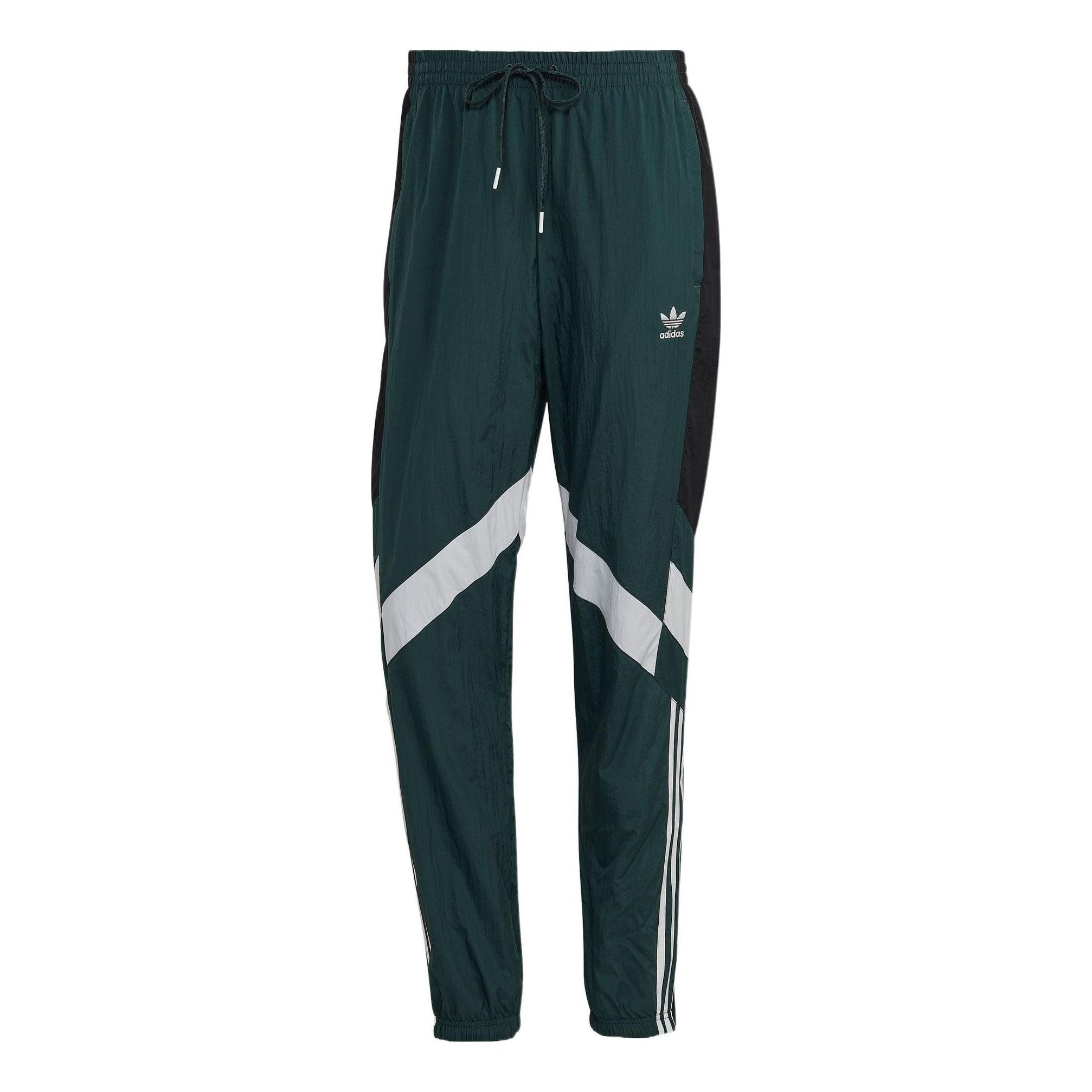 Men's adidas originals Woven Tp Logo Printing Elastic Waistband Drawstring Sports Pants/Trousers/Jog - 1