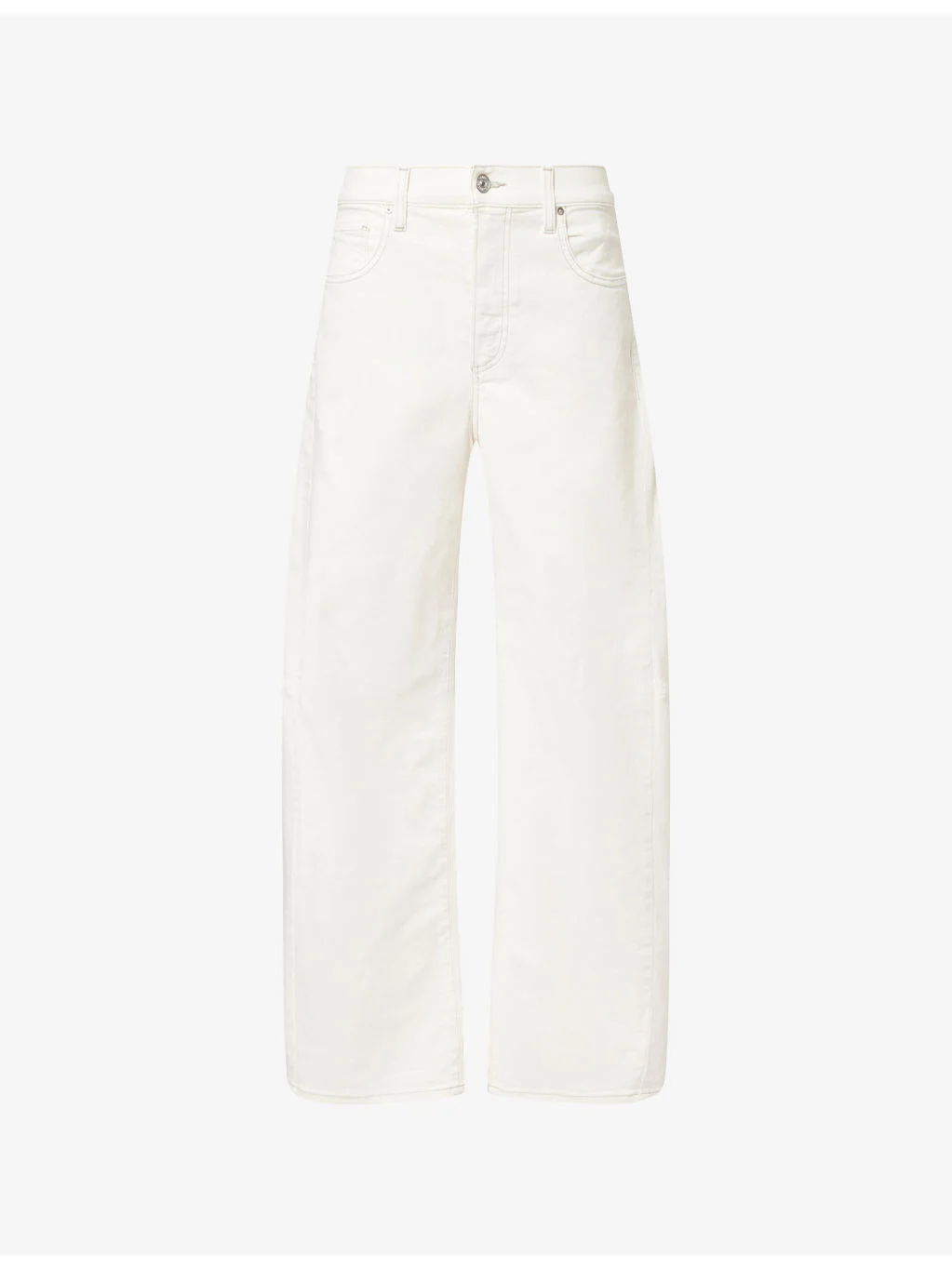 Arellia Skimmer Outseam Cotton Denim Jeans - 1