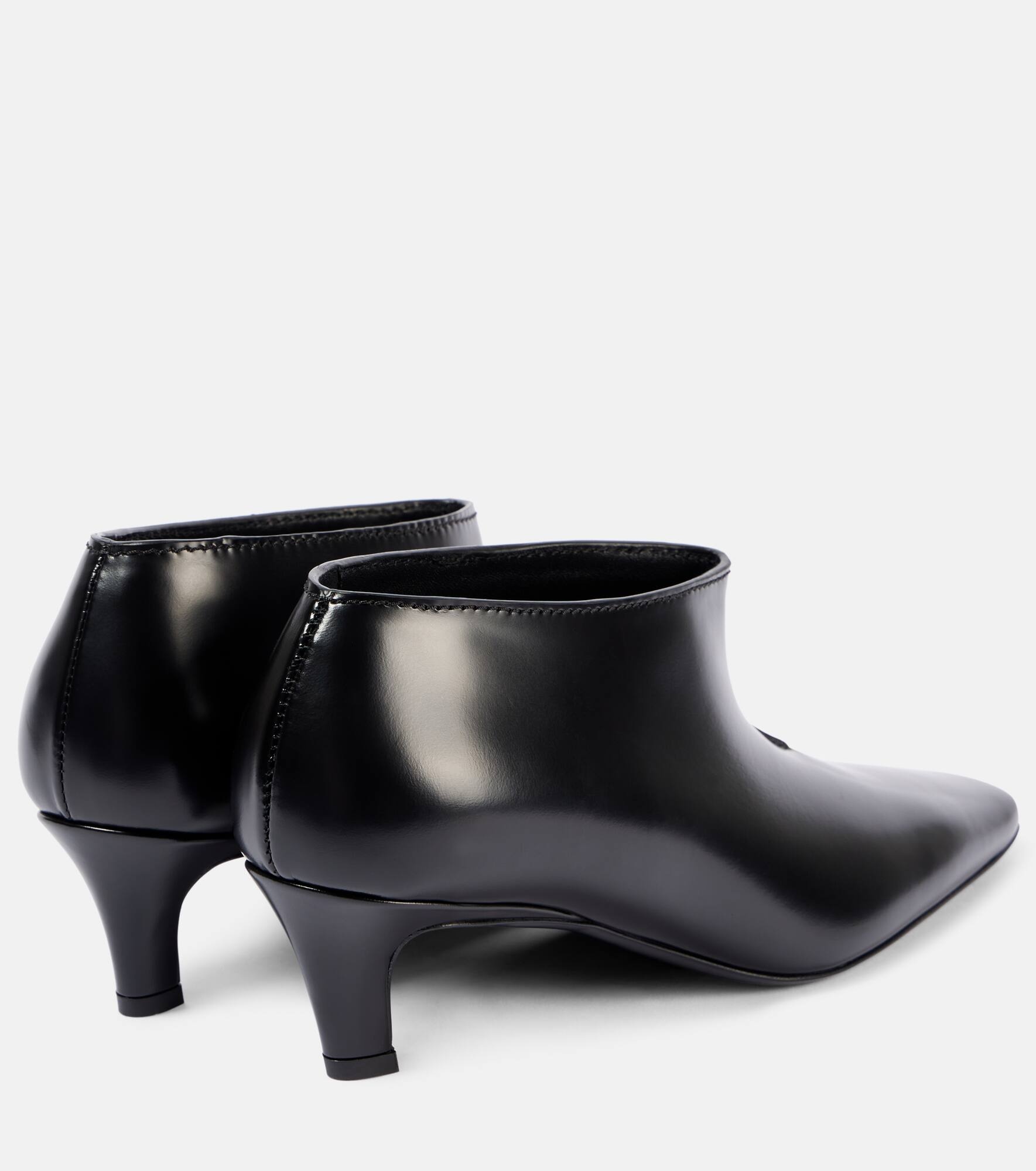 Wide Shaft leather ankle boots - 3