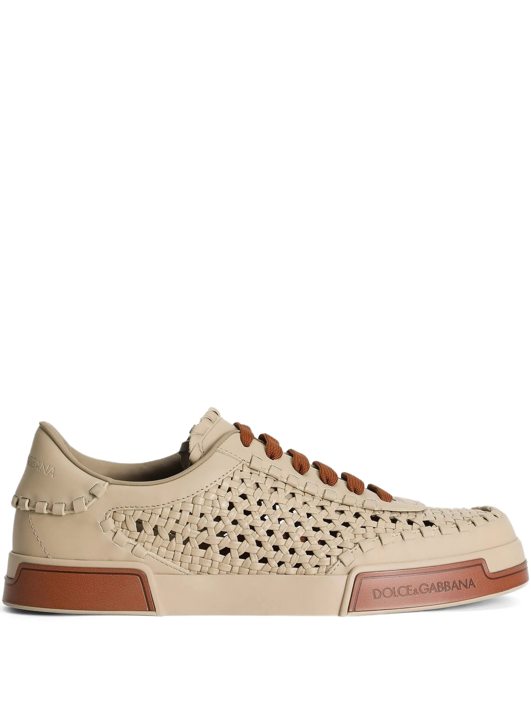 Mesh-panelling Leather Sneakers - 1